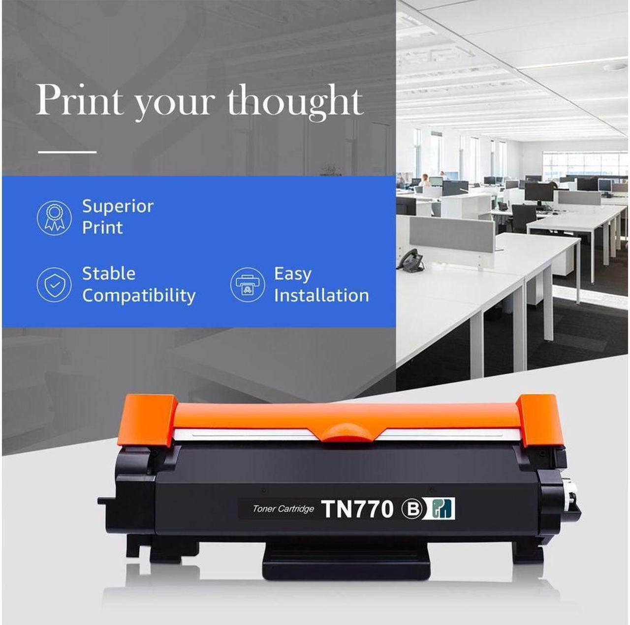 Alt view image 5 of 5 - 4x Black Toner Cartridge replacement for Brother TN770 HL-L2395DW DCP-L2550DW