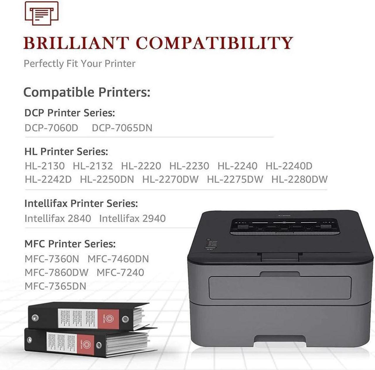 Alt view image 3 of 5 - 2x TN450 Toner Cartridge for Brother HL-2270DW HL-2280DW HL-2240 Intellifax 2840