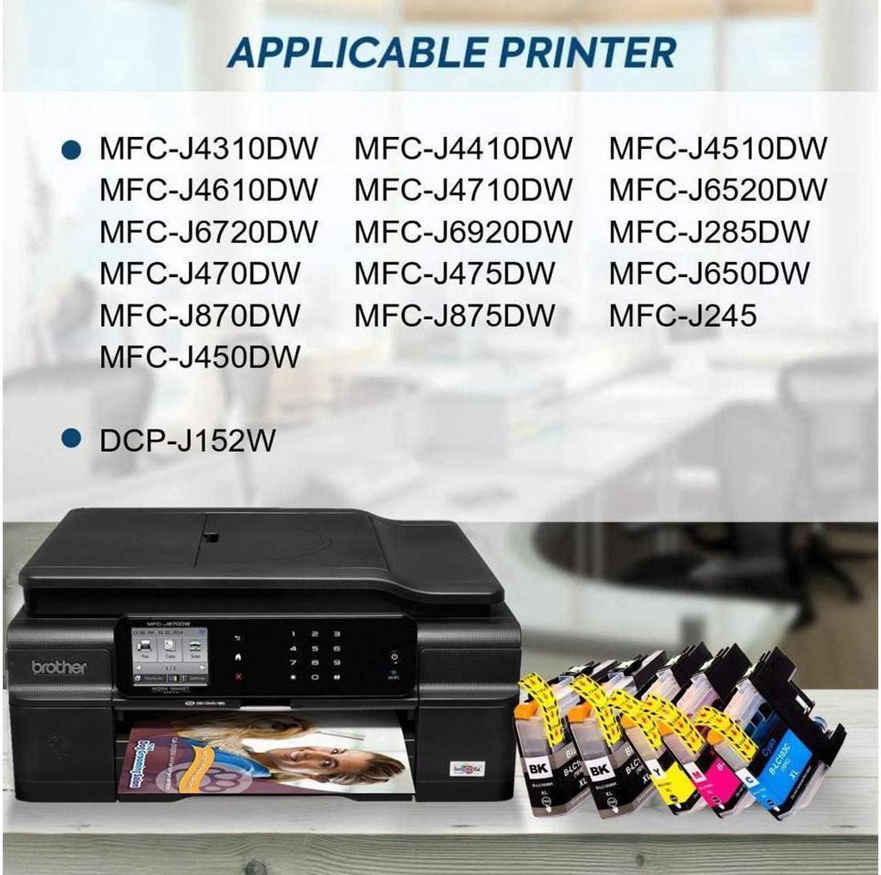 Alt view image 2 of 5 - Compatible Brother LC103 Ink Cartridges, LC103XL LC101 Ink Cartridges for Brother Printer MFC-J870DW MFC-J6920DW MFC-J6520DW MFC-J450DW MFC-J470DW (4 Black, 2 Cyan, 2 Magenta, 2 Yellow)
