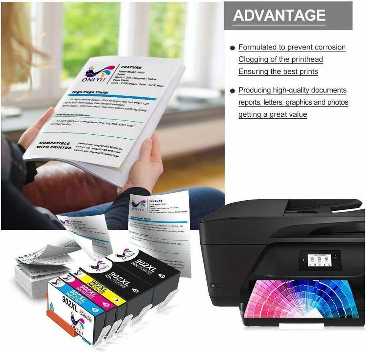 Alt view image 5 of 5 - 5 902 XL 902XL BCMY Ink Cartridges for Officejet Pro 6968 6960 6970 6978 6979