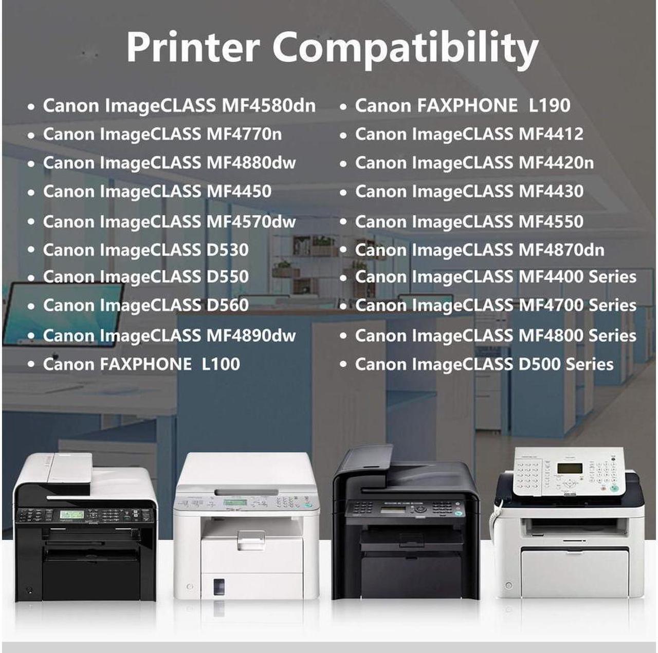 Alt view image 3 of 5 - 1 Black 128 | CRG-128 Toner Cartridge Replacement for ImageCLASS MF4580dn MF4770n MF4880dw MF4450 D530 D550 MF4890dw L100 L190 MF4420n MF4550 MF4870dn MF4700 MF4800 D500 Printer,Sold by TopInk
