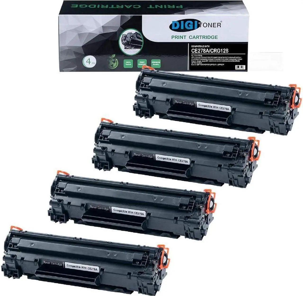 Main image of DIGITONER High Yield Toner Cartridge Compatible with CE278A [78A] CRG128 CRG126 Laserjet Pro M1530/Series/M1536dnf/M1537/dnf/M1538dnf/M1539dnf/P1566/P1606dn [4 Pack]