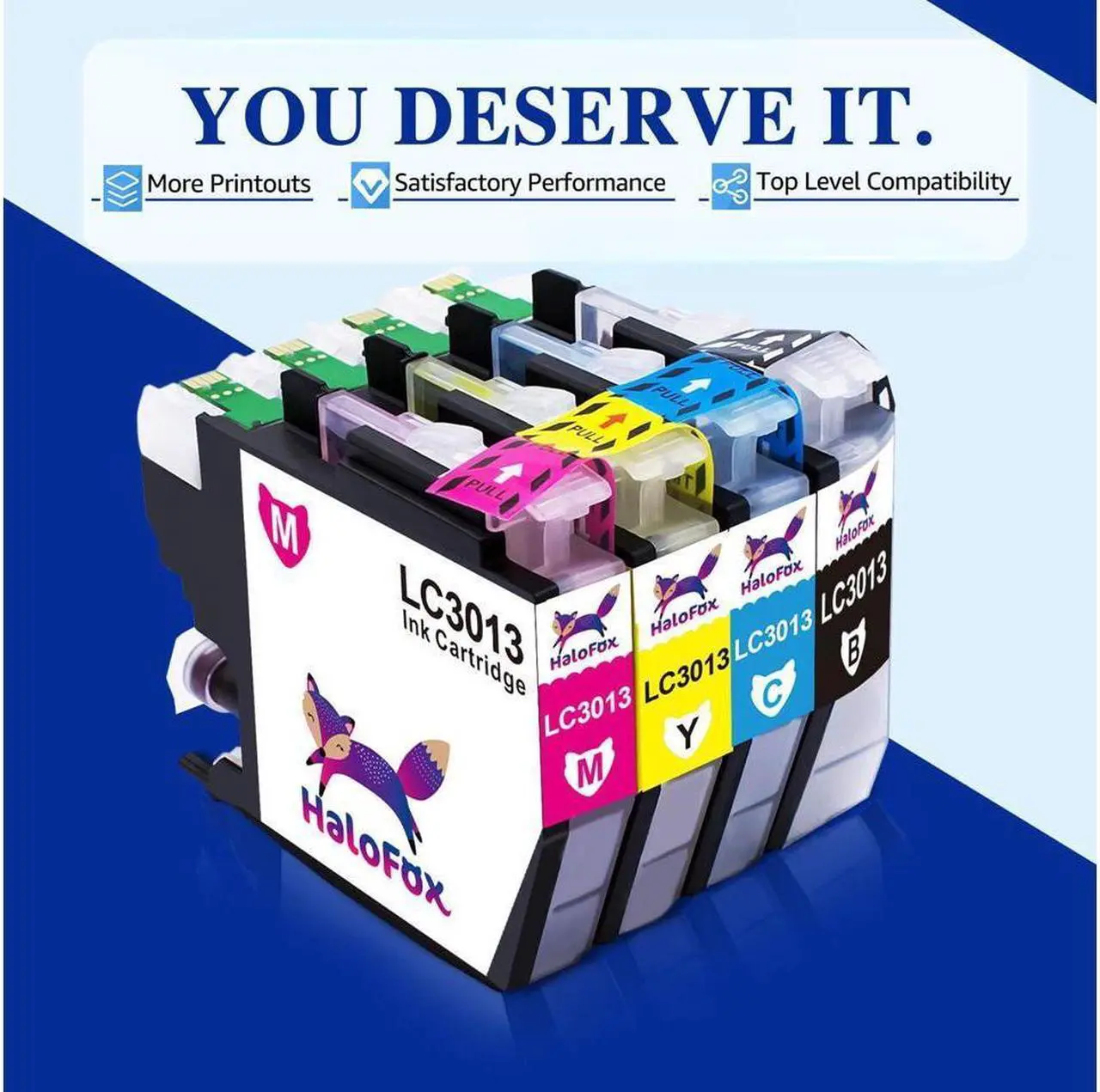 Alt view image 4 of 4 - 5PK LC3013 LC3011 Ink Cartridge Replacement for Brother MFC-J895DW MFC-J497DW