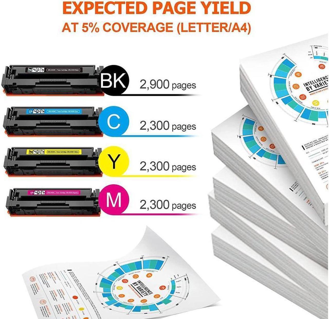 Alt view image 5 of 5 - EWJUEZS Compatible Toner Cartridge Replacement for 045 045H CRG-045H CRG-045 for Color ImageCLASS MF634Cdw MF632Cdw LBP612Cdw MF632 MF634 Toner Printer Tray (4-Pack)