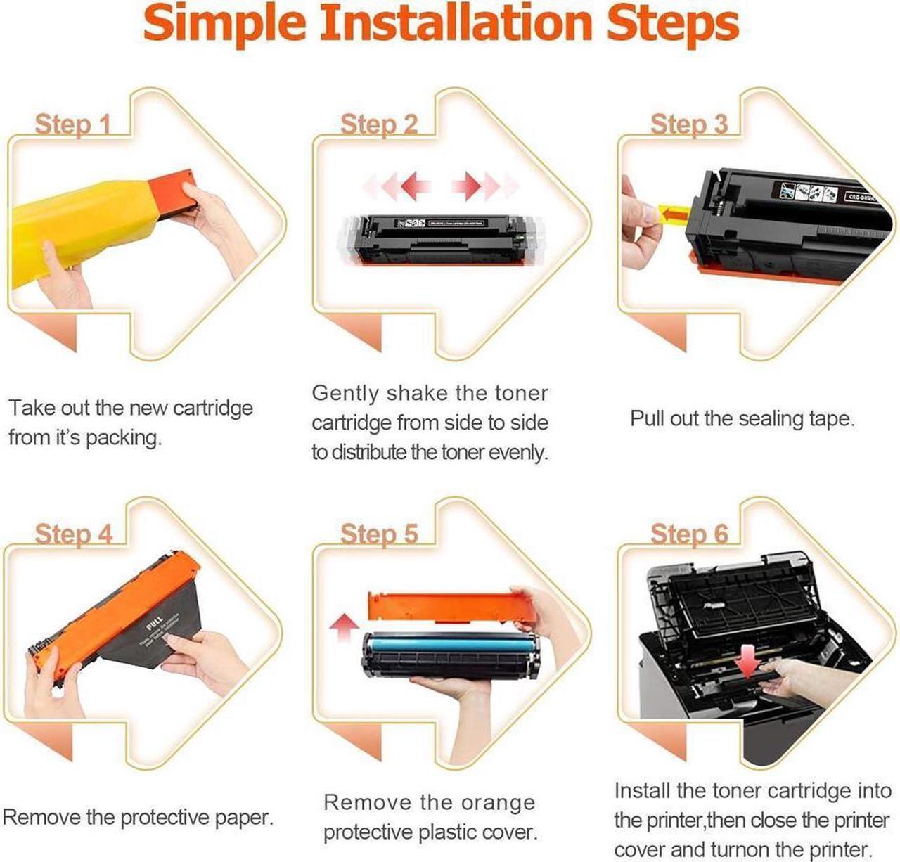 Alt view image 2 of 5 - EWJUEZS Compatible Toner Cartridge Replacement for 045 045H CRG-045H CRG-045 for Color ImageCLASS MF634Cdw MF632Cdw LBP612Cdw MF632 MF634 Toner Printer Tray (4-Pack)