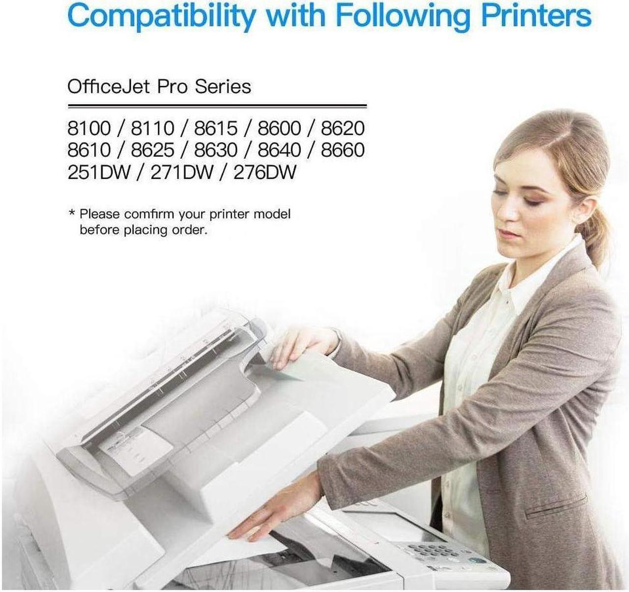 Alt view image 2 of 5 - LxTek Compatible Ink Cartridge Replacement for 950XL 951XL 950 XL 951 XL to use with OfficeJet PRO 8600 8610 8620 8630 8100 8625 8615 276dw, 8 Pack (2 Black|2 Cyan|2 Magenta|2 Yellow)