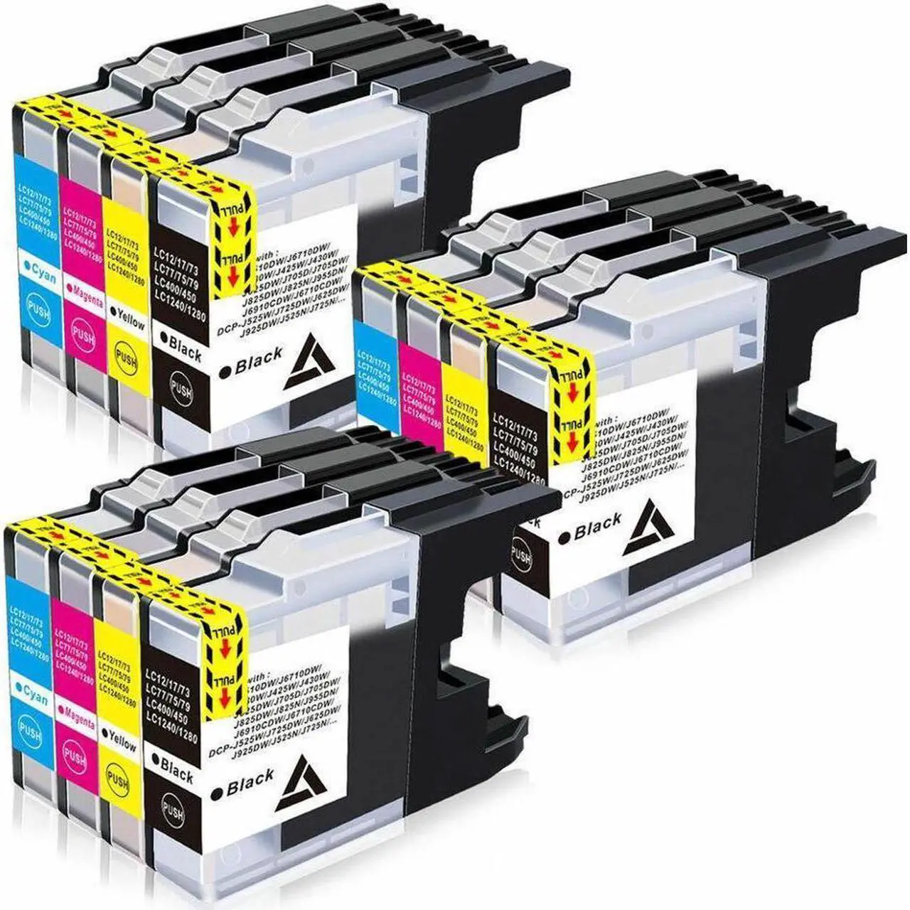 Main image of 12 Pcs LC75 LC79 Ink Cartridge For Brother MFC-J6510DW MFC-J825DW MFC-J625DW