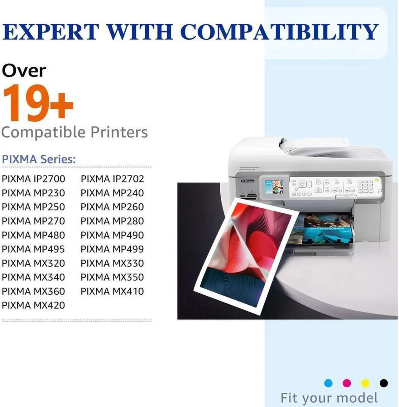 Alt view image 2 of 5 - 2Pc Ink compatible with PG-210XL CL-211XL MP480 490 495 MX320 330