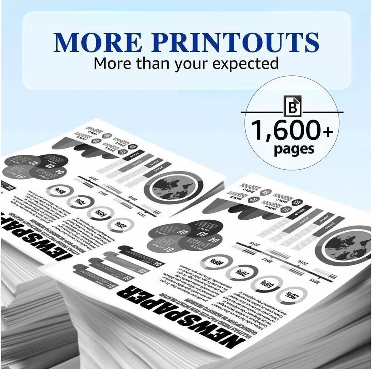 Alt view image 2 of 4 - 2 Black Toner Compatible with CE285A 85A LaserJet Pro P1102 P1102w M1212nf