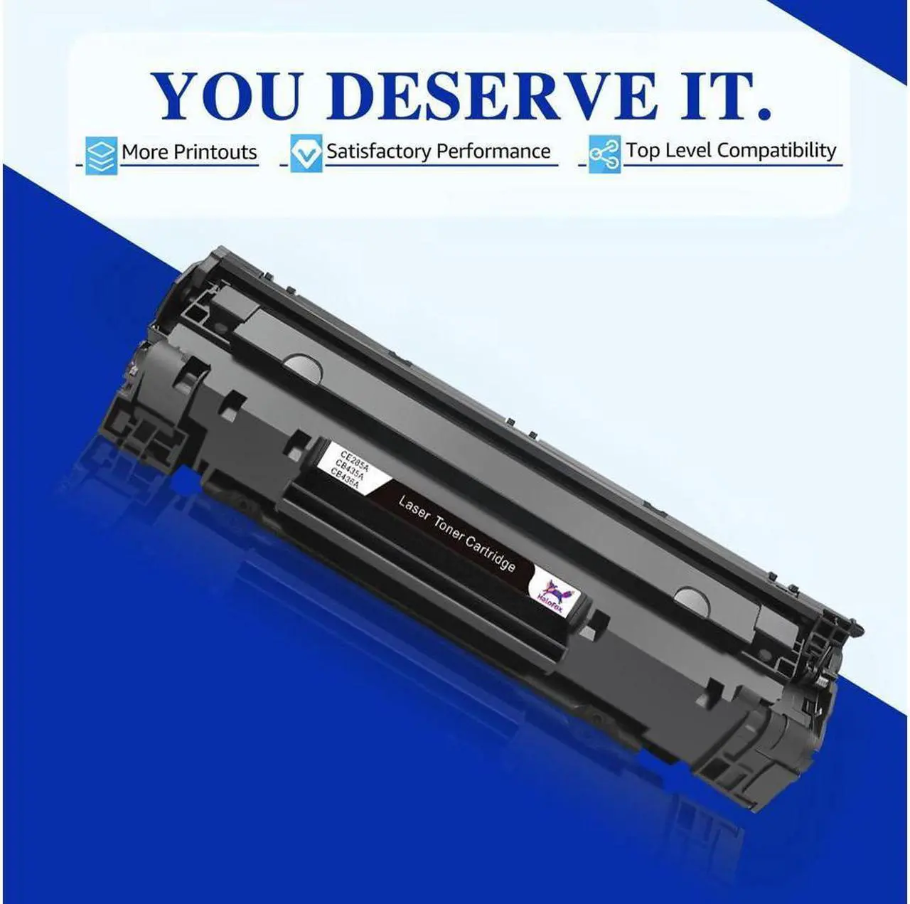 Alt view image 4 of 4 - 2 Black Toner Compatible with CE285A 85A LaserJet Pro P1102 P1102w M1212nf