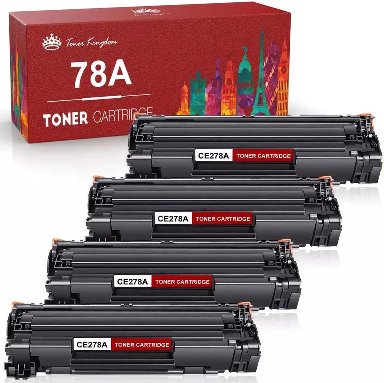 Main image of 4x CE278A 78A Laser Toner Cartridge for LaserJet P1606dn P1606 M1536 MFP