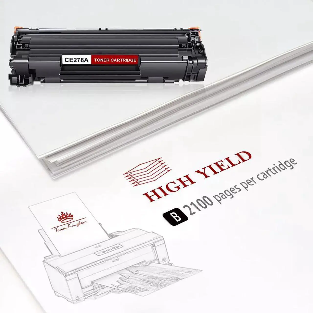 Alt view image 3 of 5 - 4x CE278A 78A Laser Toner Cartridge for LaserJet P1606dn P1606 M1536 MFP