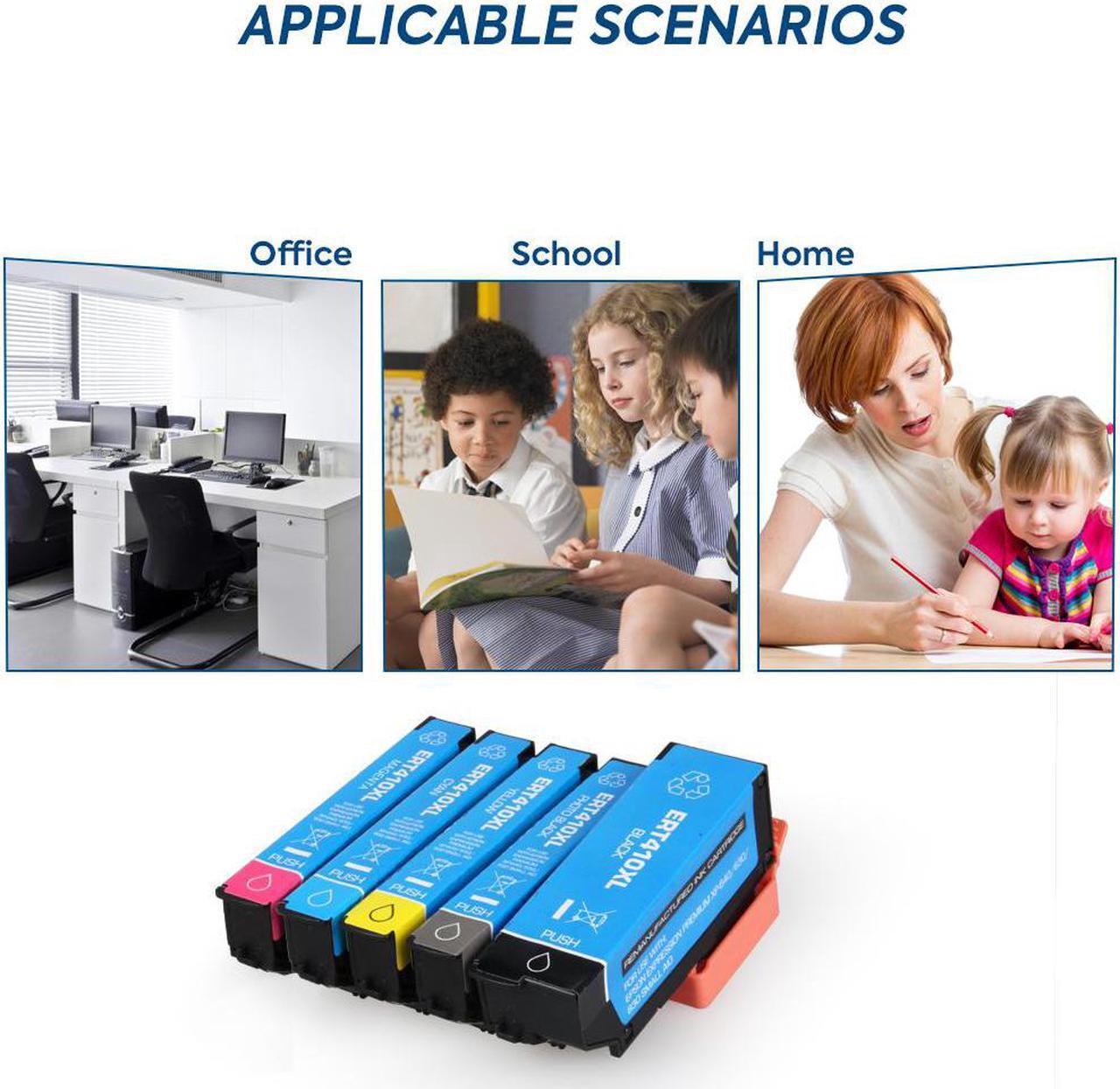 Alt view image 3 of 6 - 5PK T410XL ink Cartridge Compatible For Epson 410XL Expression XP830 XP640 XP635 XP630 530