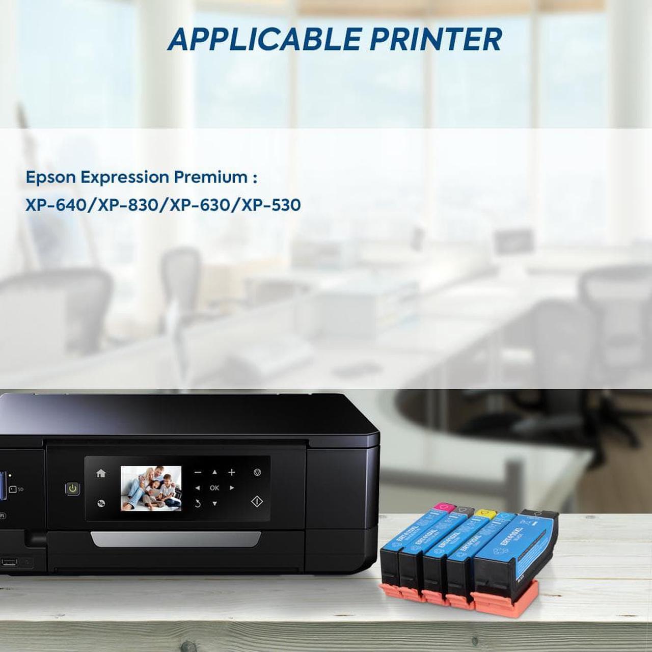 Alt view image 4 of 6 - 5PK T410XL ink Cartridge Compatible For Epson 410XL Expression XP830 XP640 XP635 XP630 530