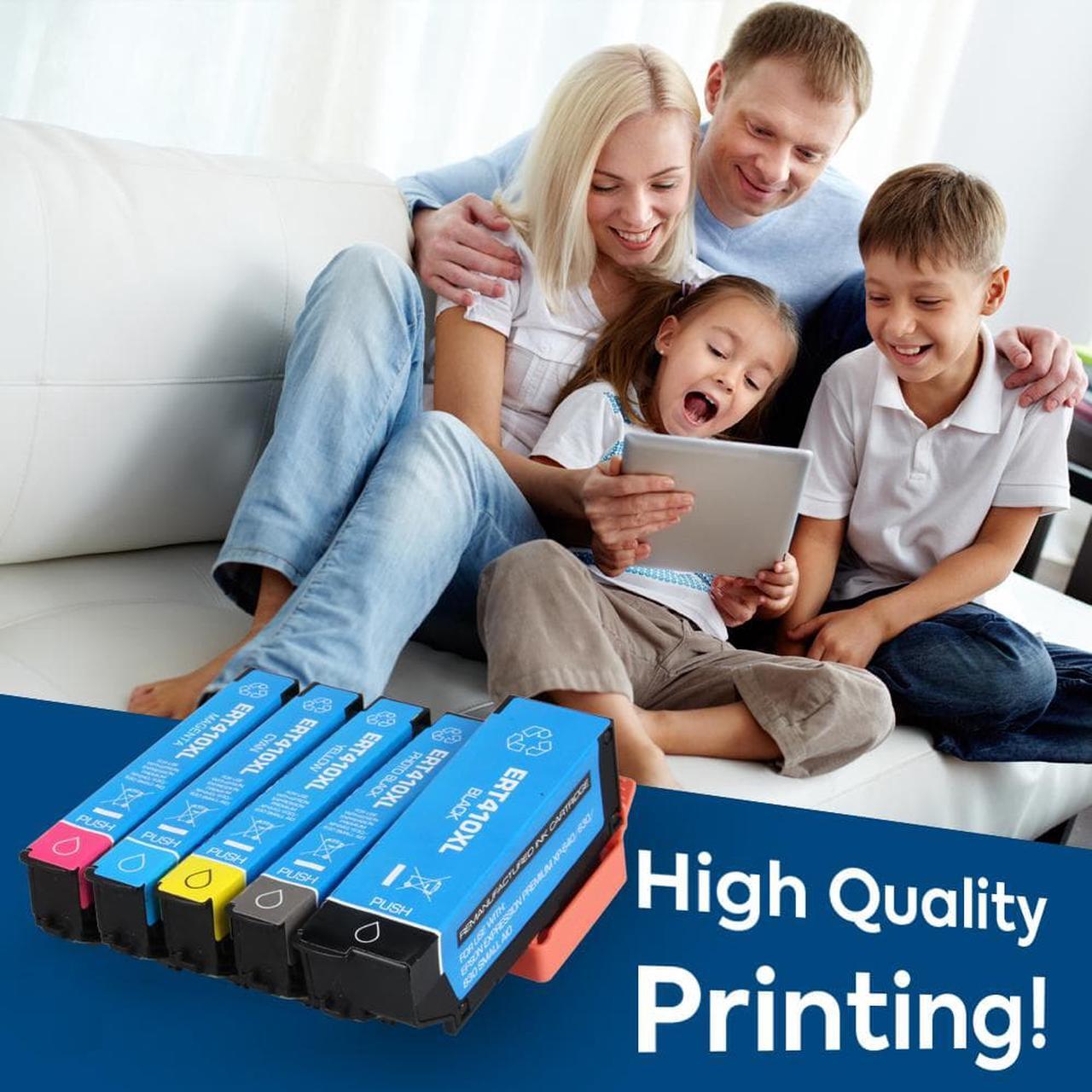 Alt view image 6 of 6 - 5PK T410XL ink Cartridge Compatible For Epson 410XL Expression XP830 XP640 XP635 XP630 530