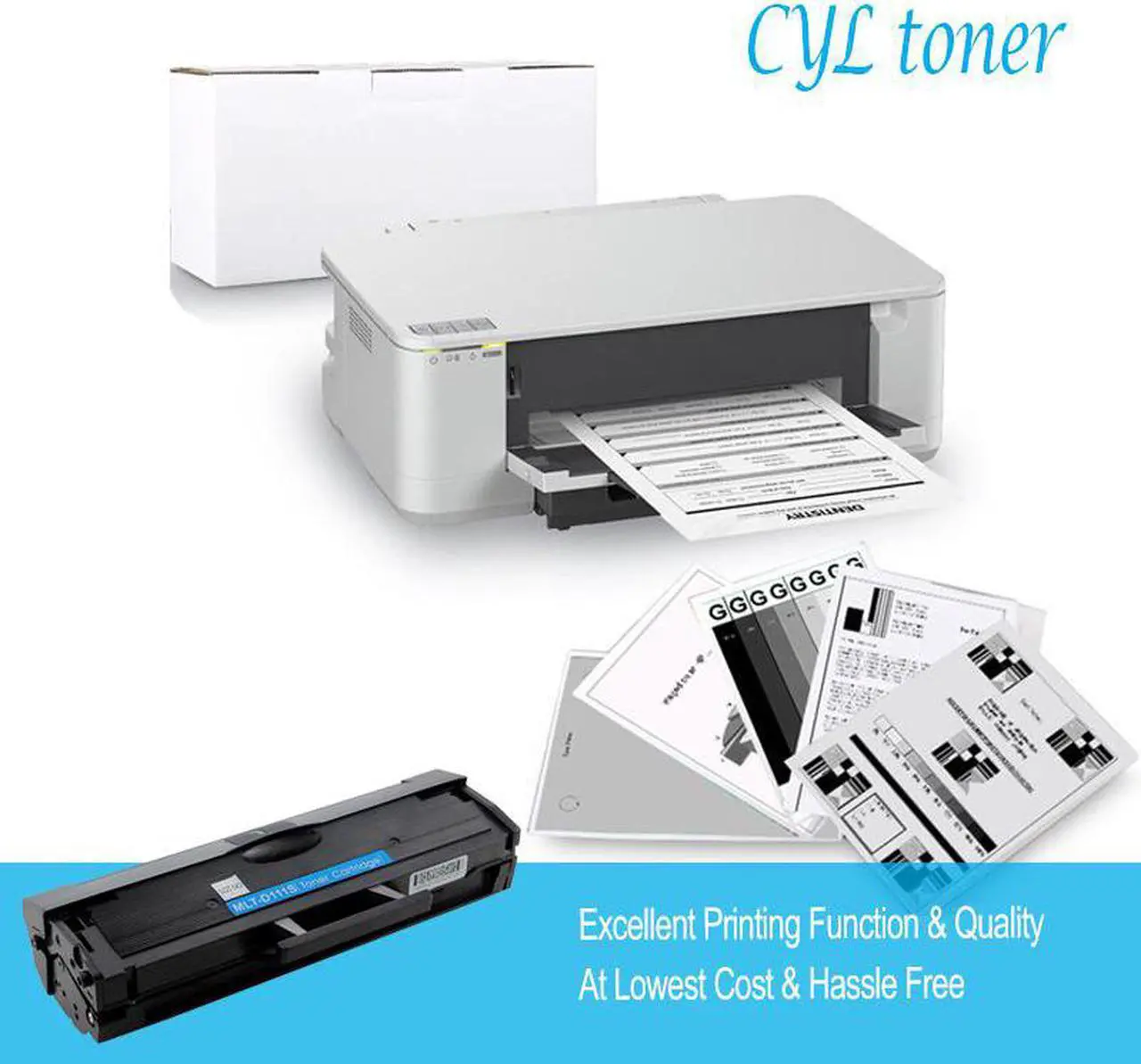 Alt view image 4 of 5 - MLT-D111S D111S Toner Cartridge For Samsung Xpress M2070W M2070FW M2020W M2071W 
 M2070F MLTD111S 2 Pack