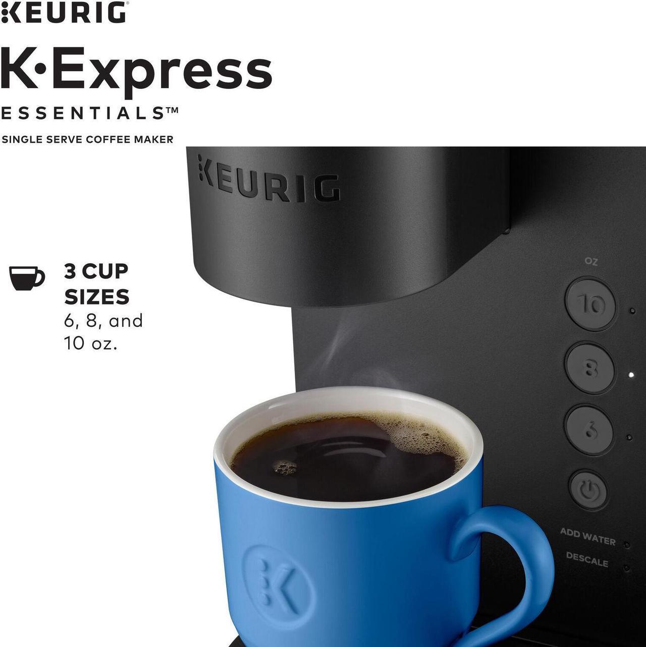 Alt view image 4 of 4 - Keurig K-Express Essentials K25 Single Serve K-Cup Pod Coffee Maker, Black