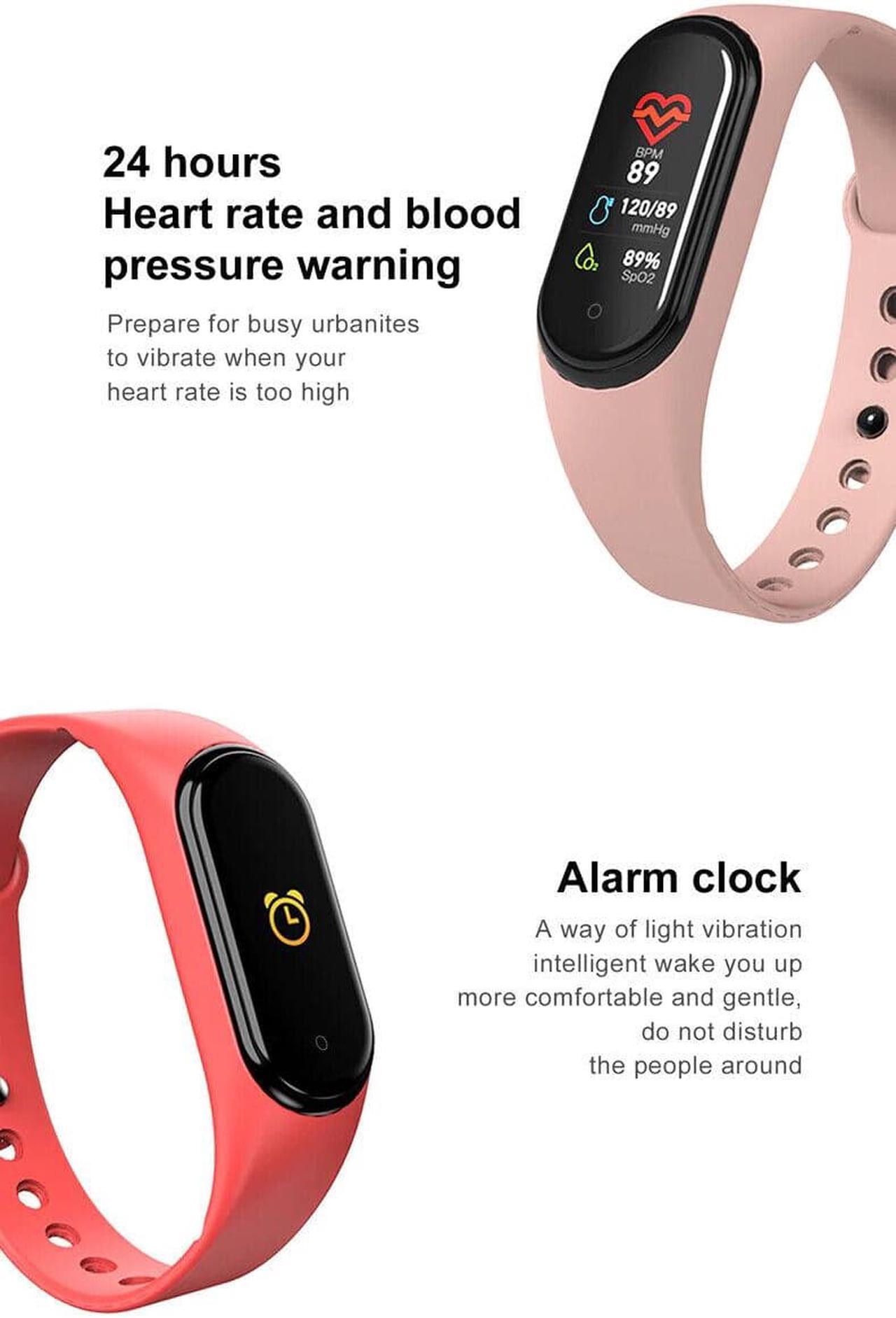 Alt view image 3 of 7 - M6 Smart Band Watch Bracelet Wristband Fitness Tracker Blood Pressure Heartrate