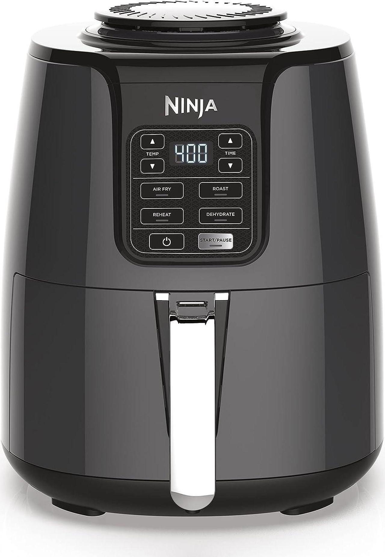Main image of Ninja AF101 Air Fryer that Crisps, Roasts, Reheats, & Dehydrates, for Quick, Easy Meals, 4 Quart Capacity, & High Gloss Finish, Grey