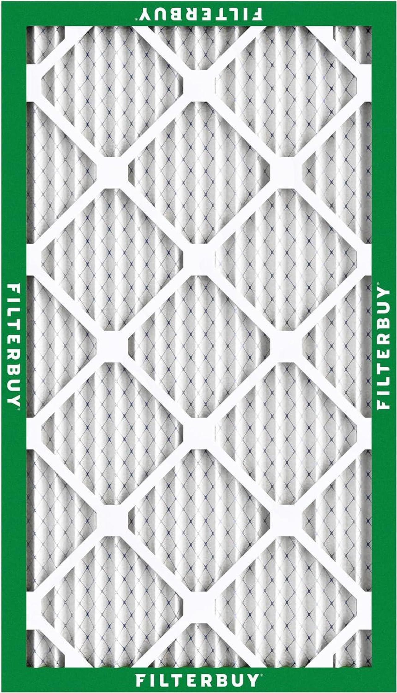 Alt view image 7 of 7 - Filterbuy 14x30x1 Air Filter MERV 8 Dust Defense (6-Pack), Pleated HVAC AC Furnace Air Filters Replacement (Actual Size: 13.69 x 29.69 x 0.75 Inches)