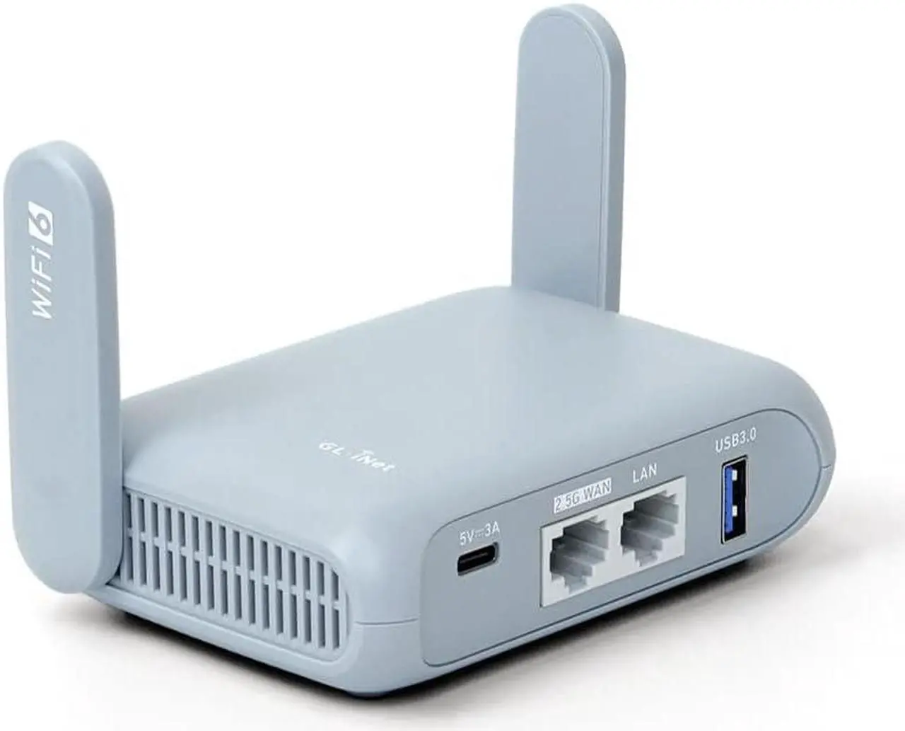 Main image of GL.iNet GL-MT3000 (Beryl AX) Pocket-Sized Wi-Fi 6 Wireless Travel Gigabit Router | Wifi Router | OpenVPN, Wireguard, Connect to Public & Hotel Wi-Fi login page, RV