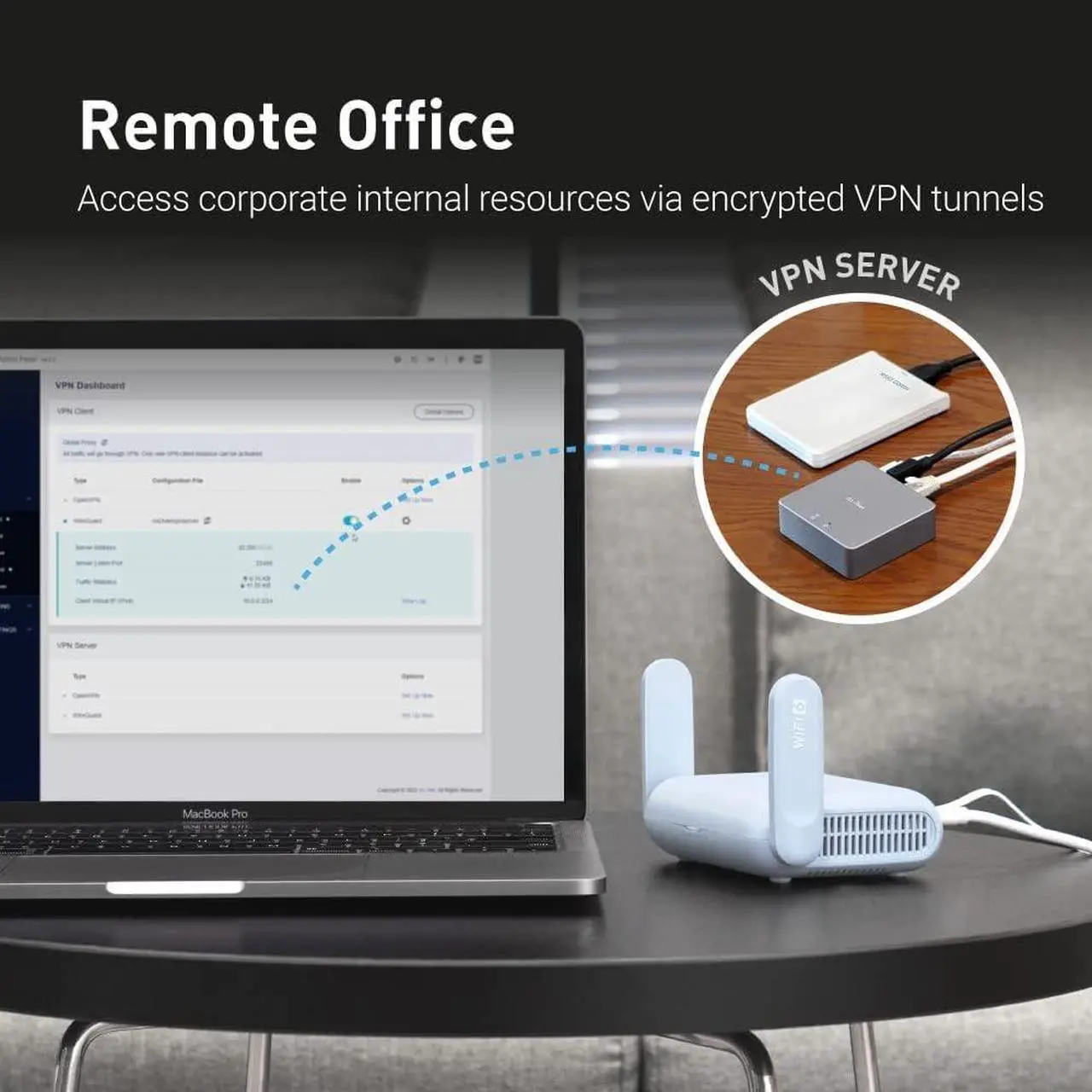Alt view image 3 of 7 - GL.iNet GL-MT3000 (Beryl AX) Pocket-Sized Wi-Fi 6 Wireless Travel Gigabit Router | Wifi Router | OpenVPN, Wireguard, Connect to Public & Hotel Wi-Fi login page, RV