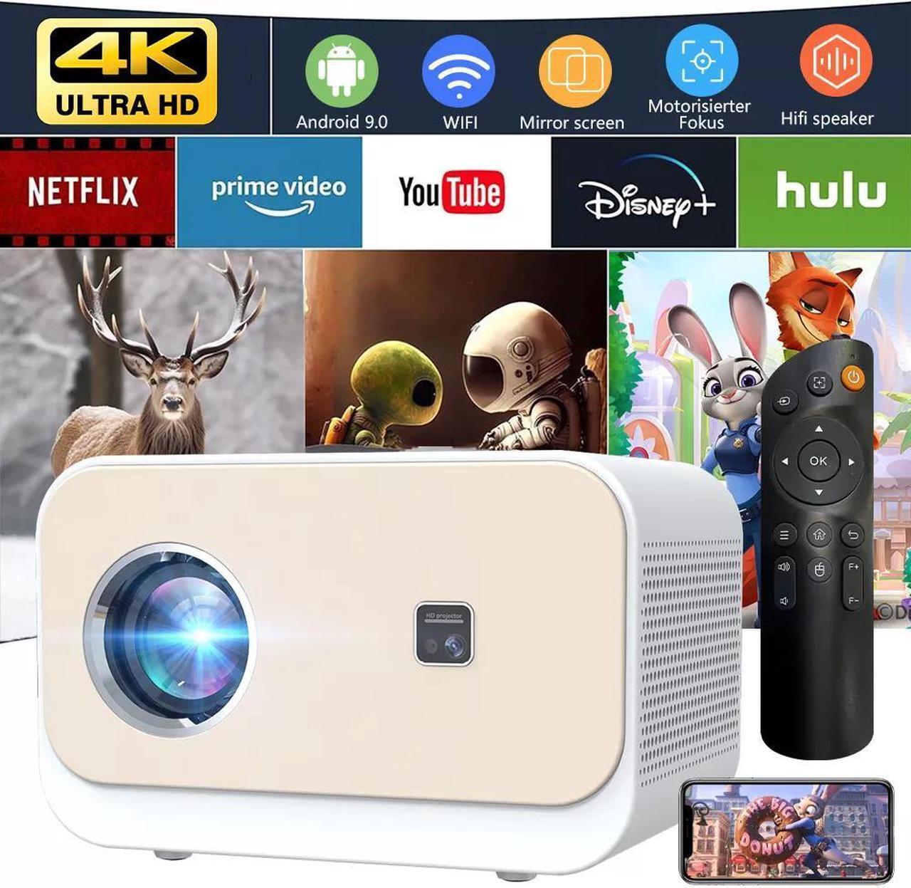 Main image of Mini Projector 20000 Lumen LED 1080P WiFi Bluetooth Portable Home Theater Video
