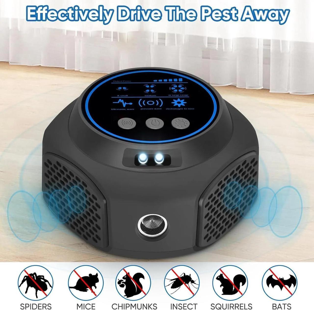 Alt view image 6 of 7 - Mice Repellent UPGRADED Ultrasonic Mouse Bat Rat Squirrel Rodent Repellent Attic