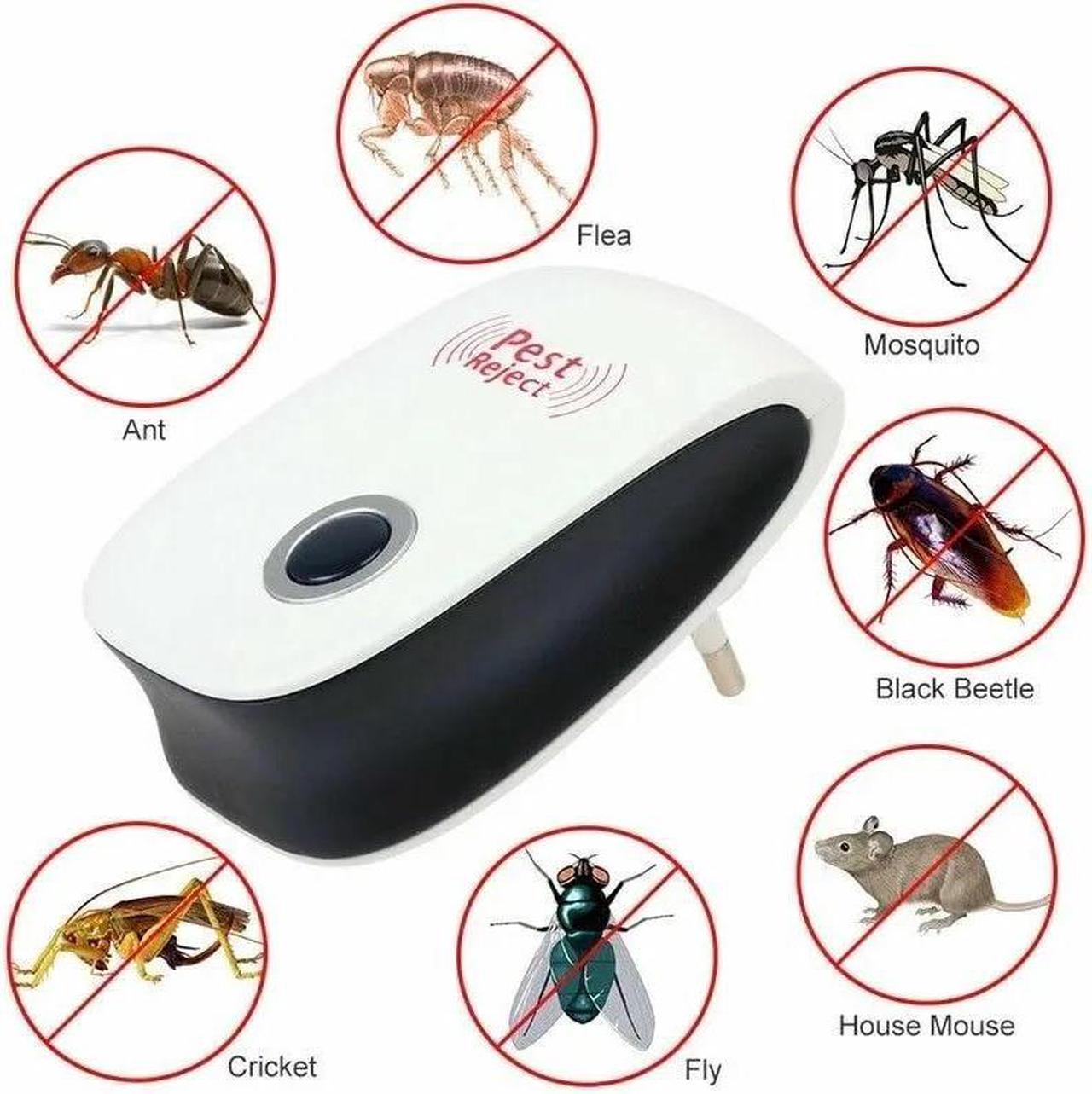 Alt view image 3 of 7 - 1 pack Pest Reject Pro Ultrasonic Repeller Home Bed Bug Mites Spider Defender Roaches