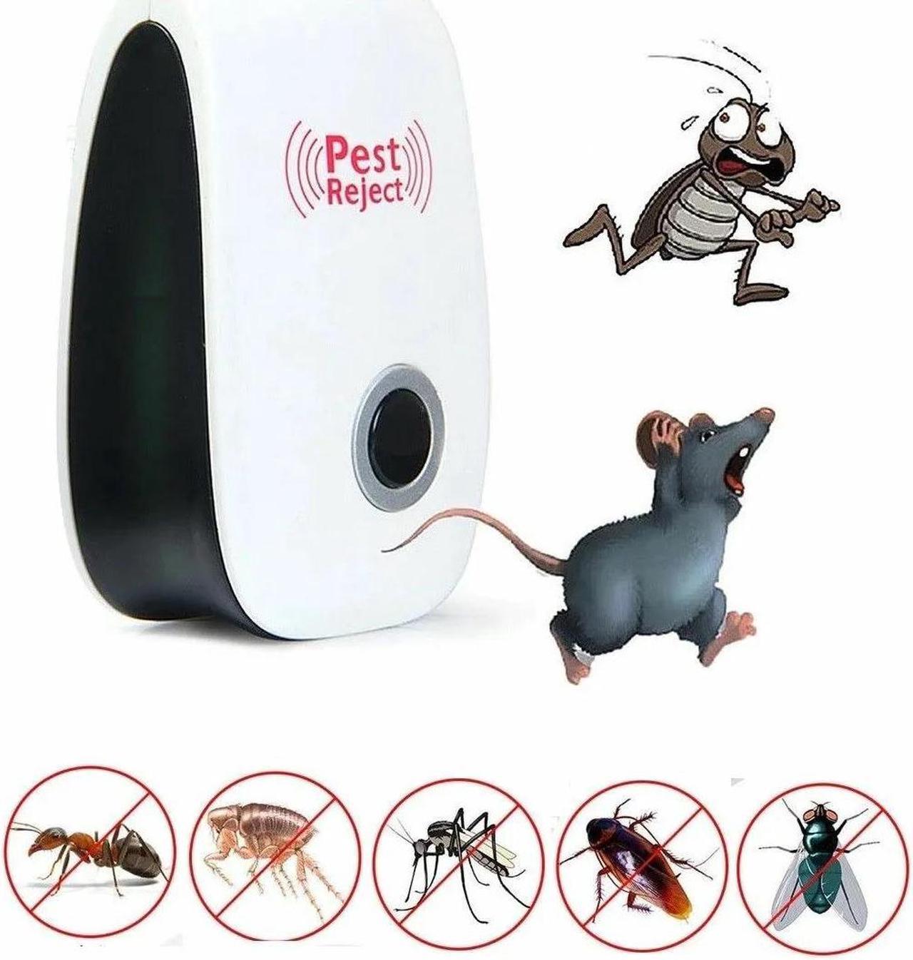 Alt view image 2 of 7 - 1 pack Pest Reject Pro Ultrasonic Repeller Home Bed Bug Mites Spider Defender Roaches