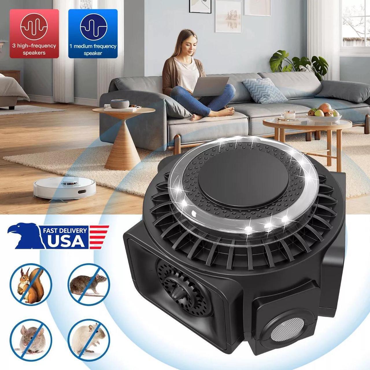 Main image of Ultrasonic Rodent Repellent Pest Squirrel Repeller Mouse Rat Deterrent Control