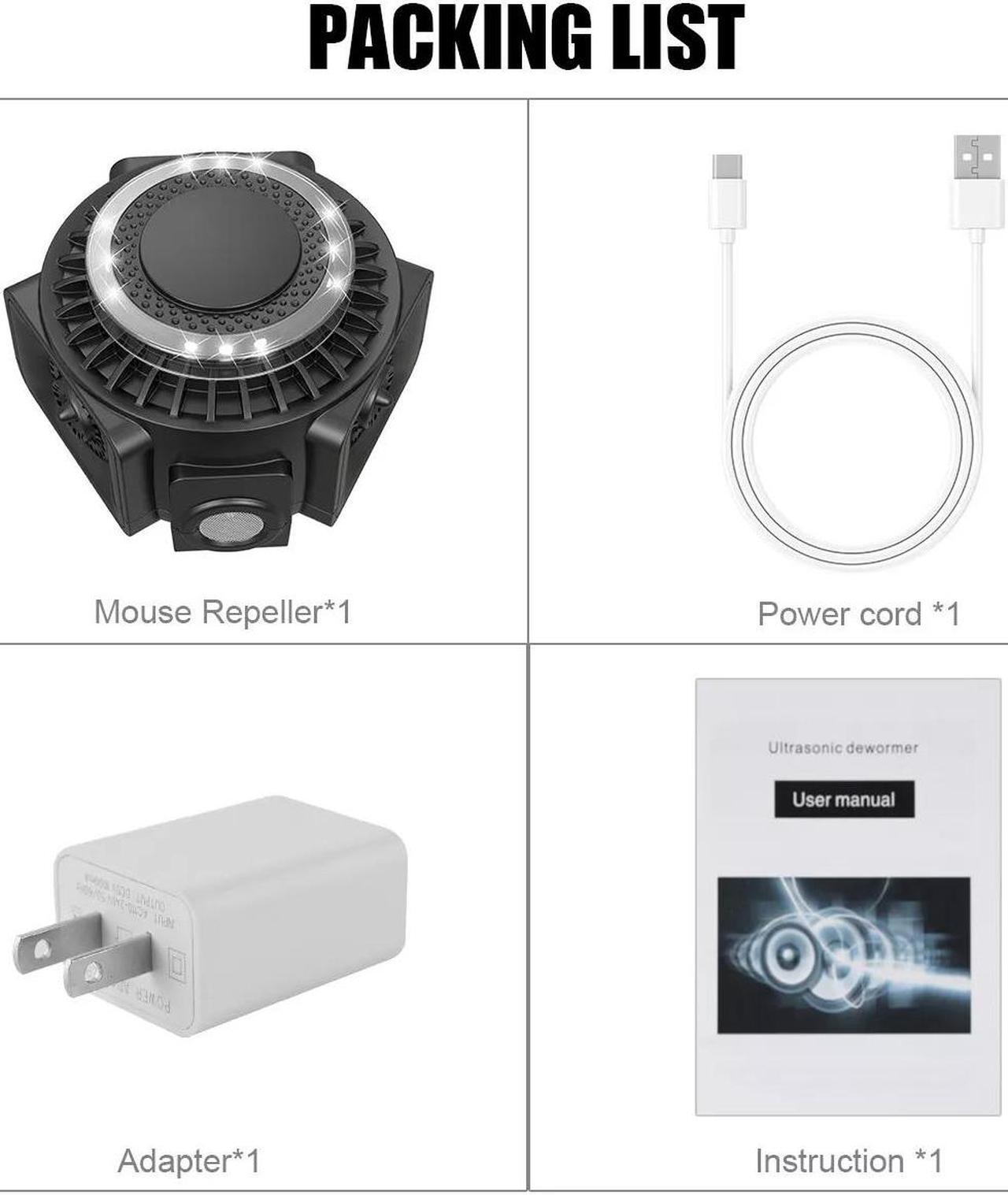 Alt view image 4 of 7 - Ultrasonic Rodent Repellent Pest Squirrel Repeller Mouse Rat Deterrent Control