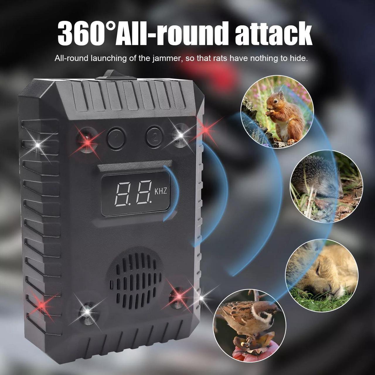 Alt view image 4 of 7 - Ultrasonic Mouse Repeller Rat Rodent for Car Wire Engine Pest Deterrent Control