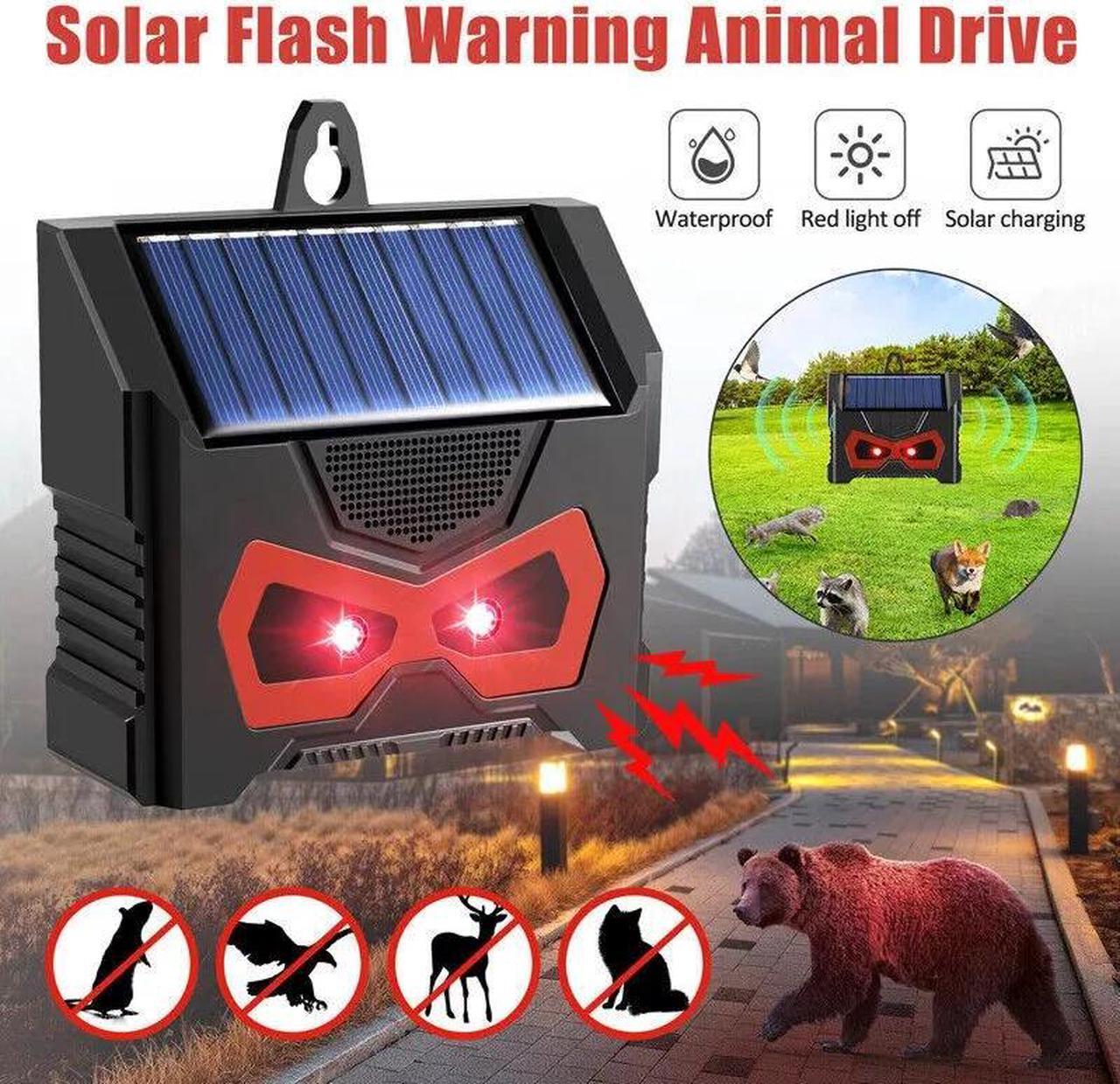 Main image of Ultrasonic Sound Pest Repellent Control Solar Wild Animal Repeller Rat Deterrent