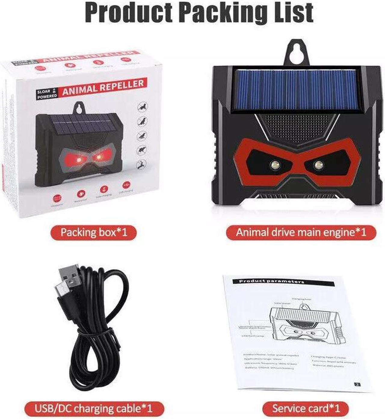 Alt view image 7 of 7 - Ultrasonic Sound Pest Repellent Control Solar Wild Animal Repeller Rat Deterrent