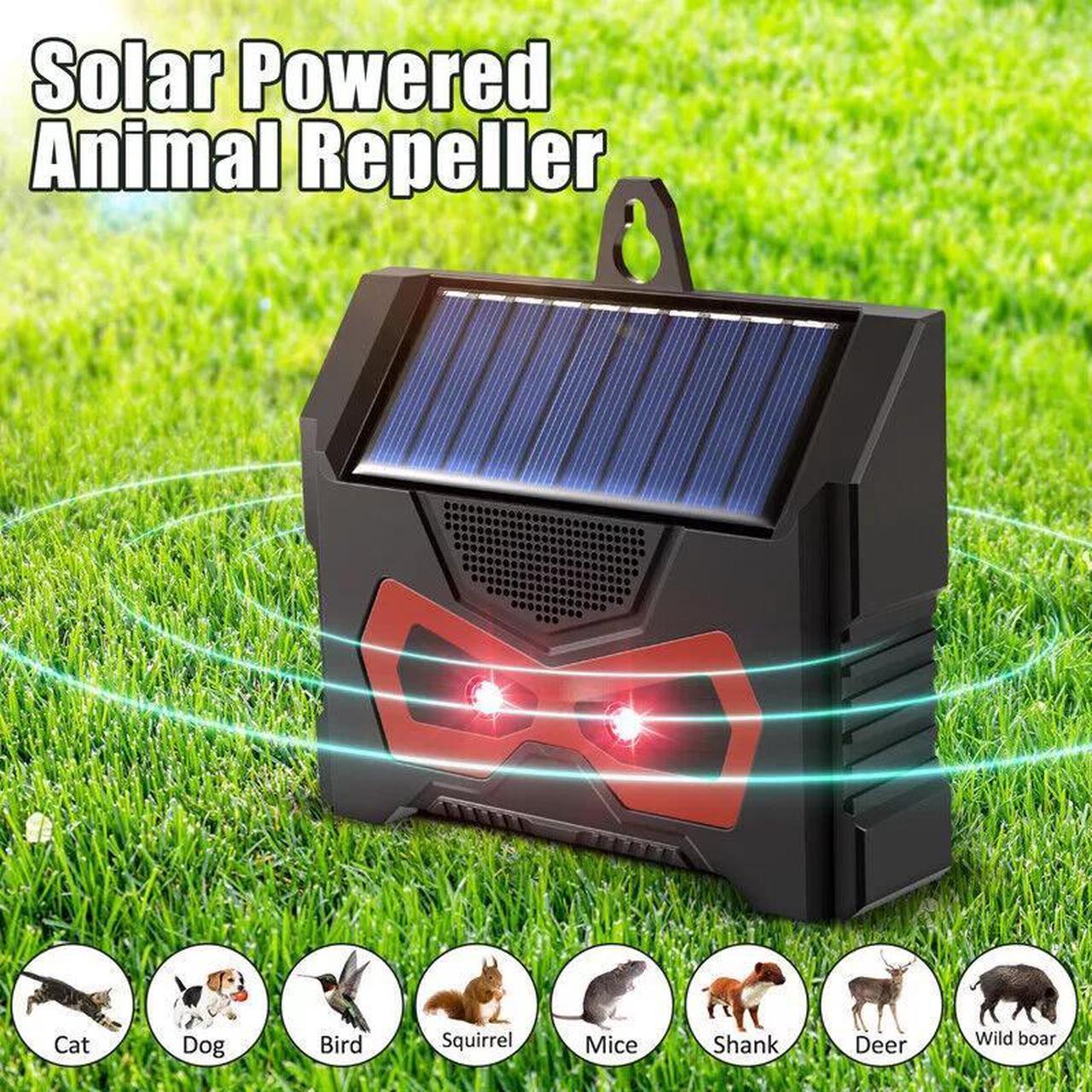 Alt view image 4 of 7 - Ultrasonic Sound Pest Repellent Control Solar Wild Animal Repeller Rat Deterrent