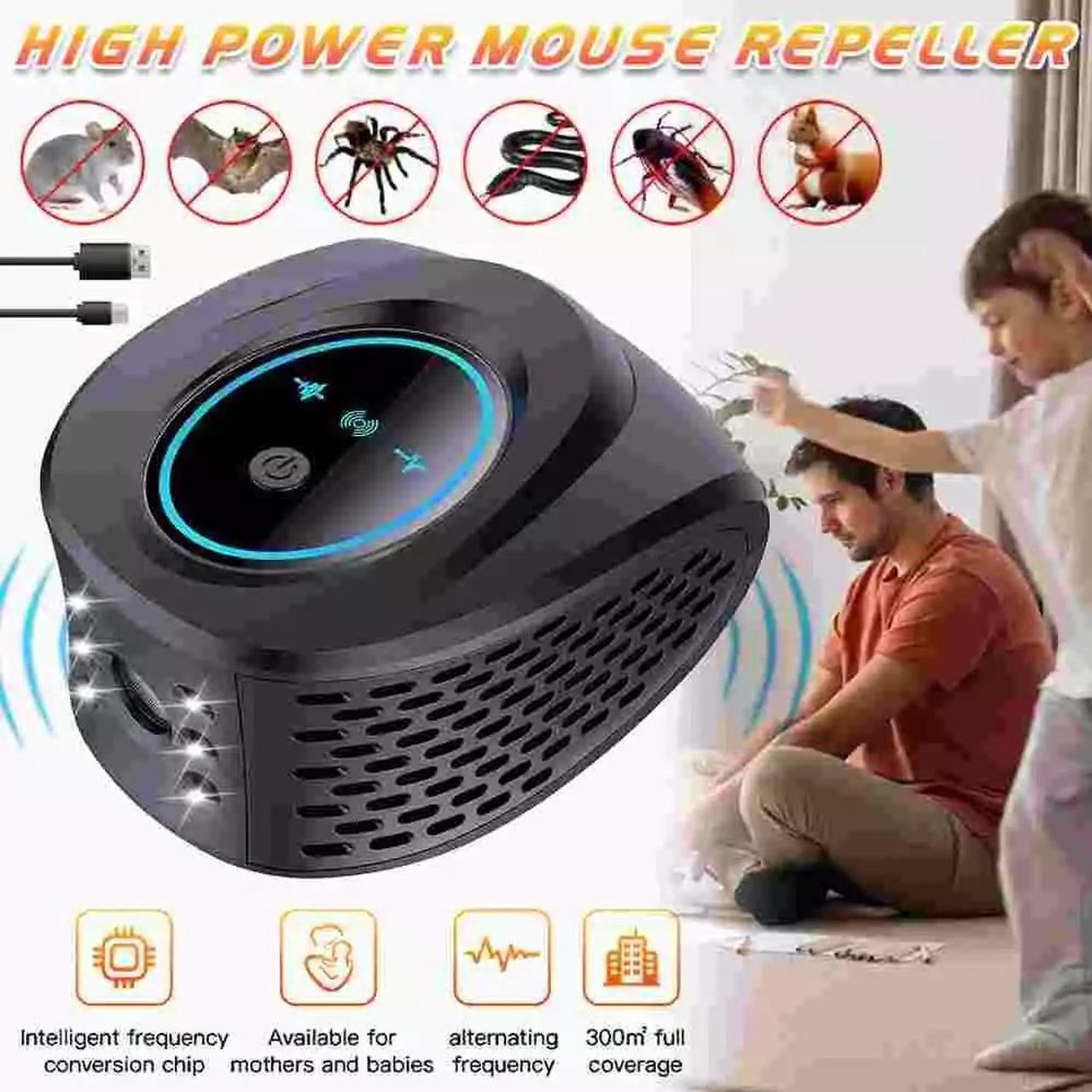 Alt view image 2 of 7 - Upgraded Ultrasonic Pest Repeller Control Electronic Repellent Mice Rat Reject