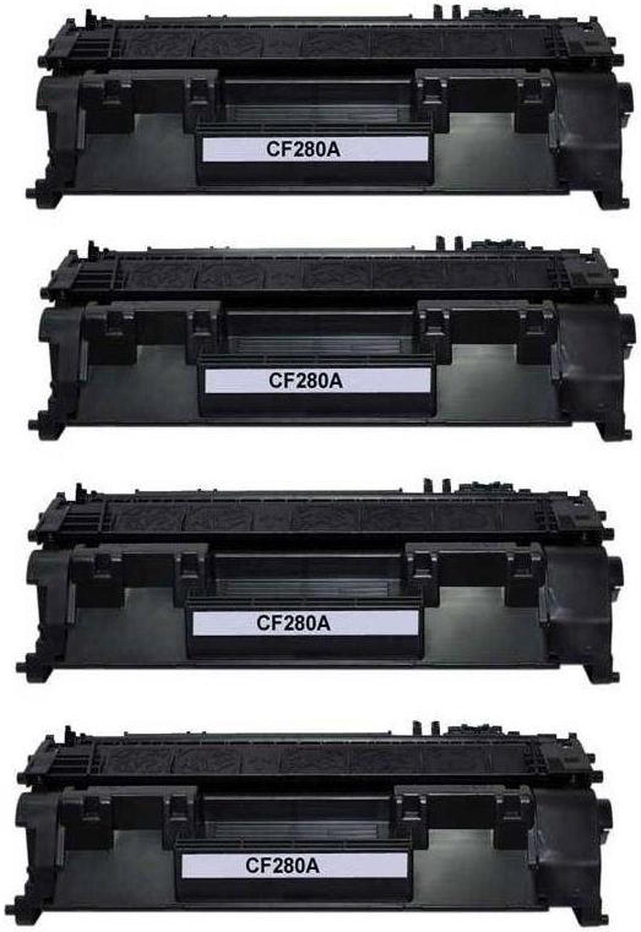 4 PK Toner for HP CF280A 80A Laserjet Pro M401 401A 401D 401DN 401DW M425 M425DN