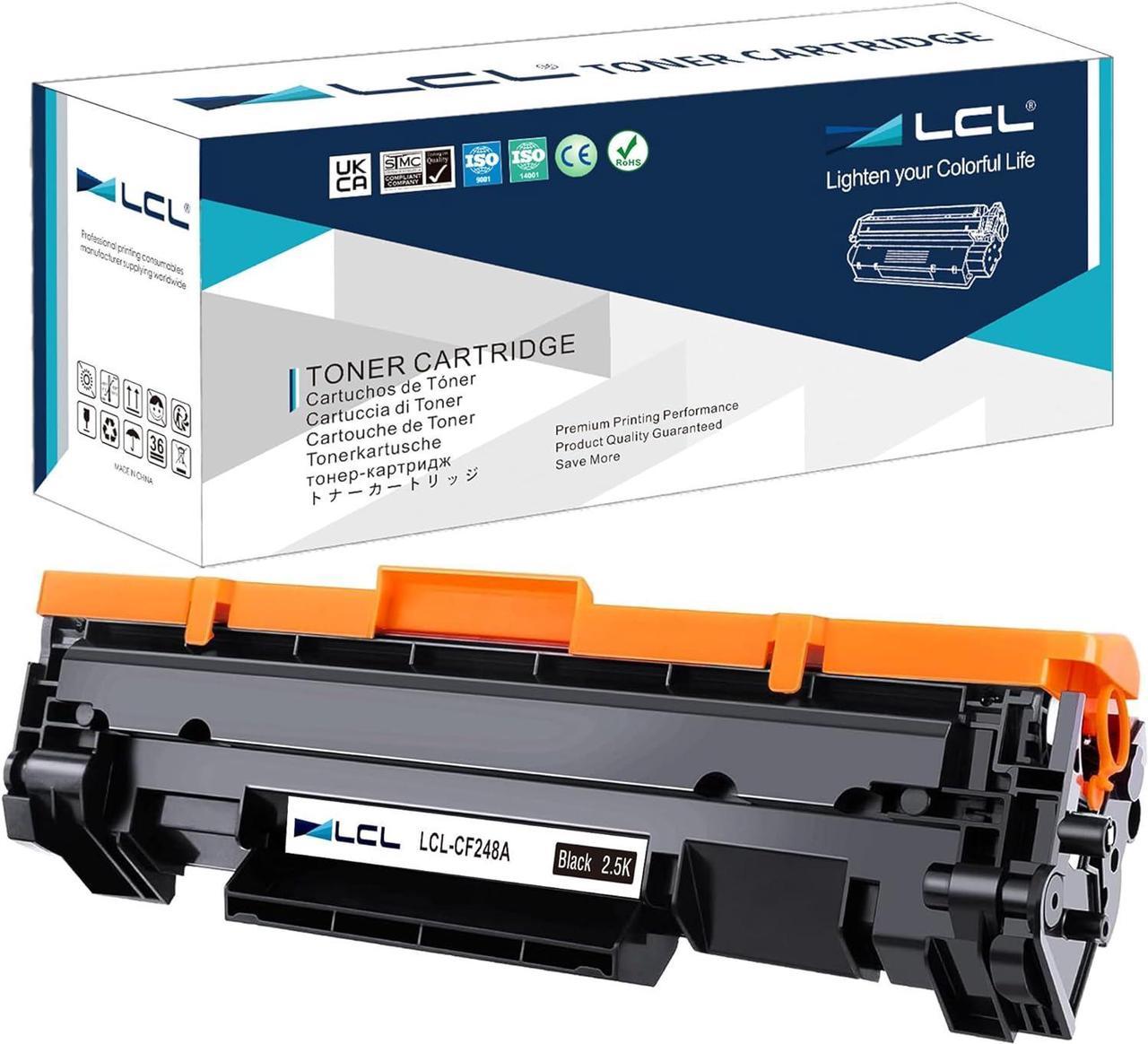 LCL Compatible for HP 48A CF248A (1-Pack, Black) Toner Cartridge with Chip HP Laserjet Pro M15 M15a M15w M16w M16a Laserjet MFP M28a MFP M28w MFP M29a MFP M29w M30w M31w