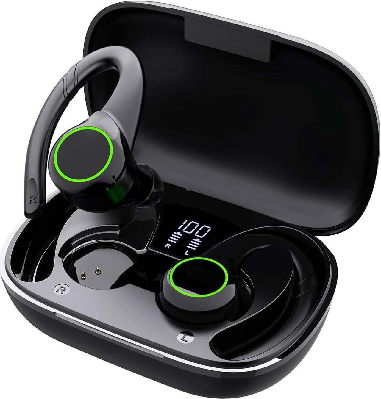 FITECRO Wireless Earbuds Bluetooth V5.2 Earbuds Built-in 4 Mic Bluetooth Headphones in-Ear Stereo Wireless Earphones 64H Total Playtime with Charging Case Waterproof Headset Ear Buds for Sport Running