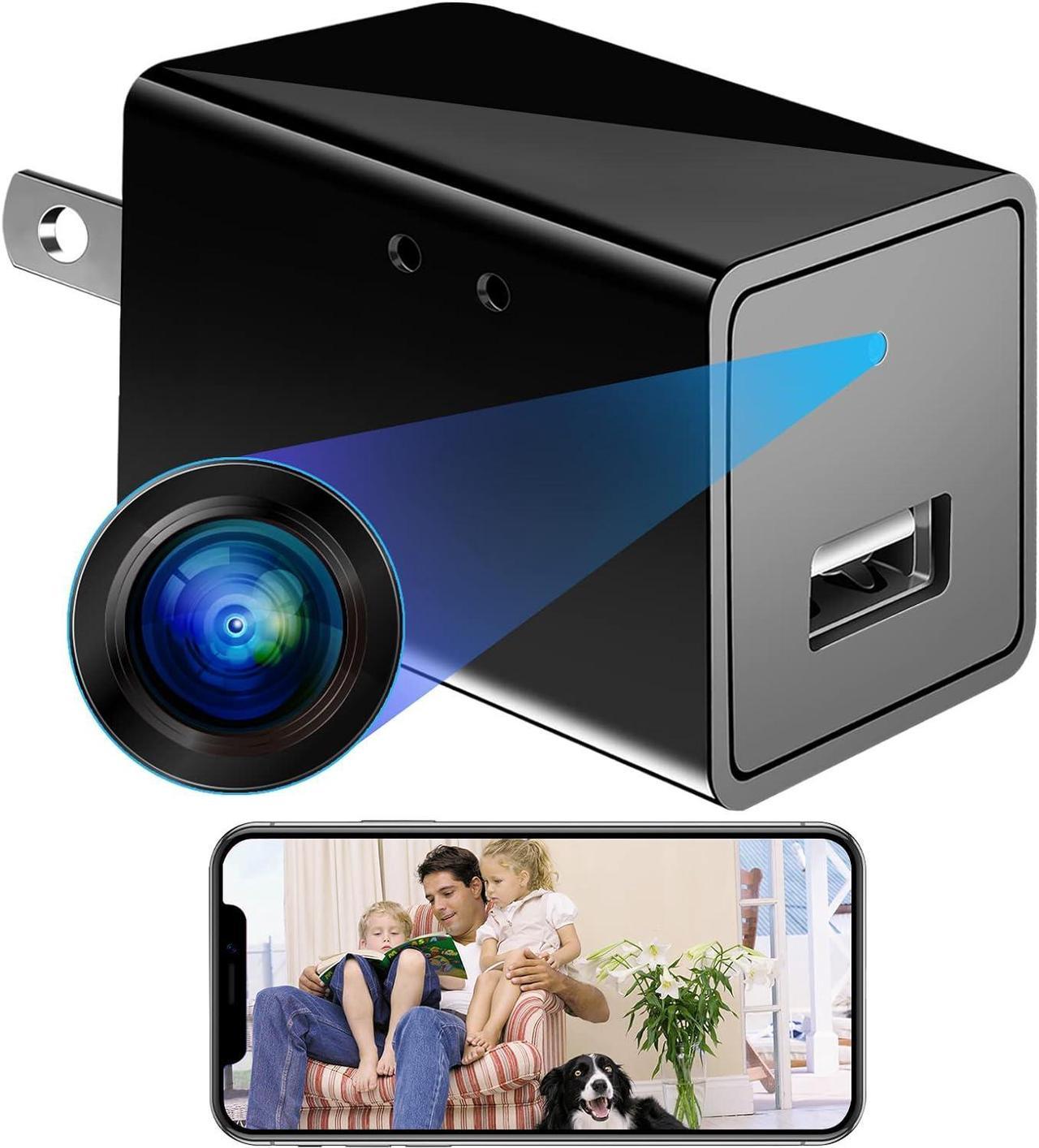 Hidden Spy Camera 1080P WiFi Mini Nanny Camera Wireless Small HD Home Office Security Camera Compact Surveillance Monitoring Camera Micro Indoor Secret Camera with Motion Detection Remote App Control