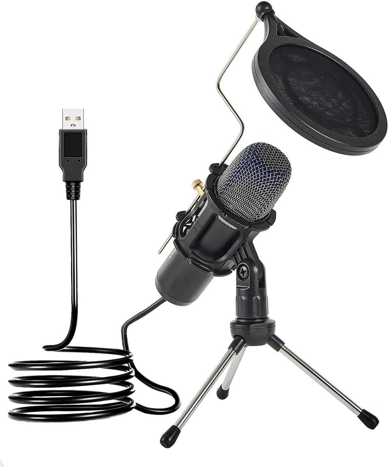 Gitafish USB Microphone Podcast Microphone Professional Grade,Built-in Shock Mount,Supercardiod Pick-Up Pattern,Anodized Aluminum for Mac,Gaming, Streaming, Podcasting, YouTube, Voice Over, Twitch