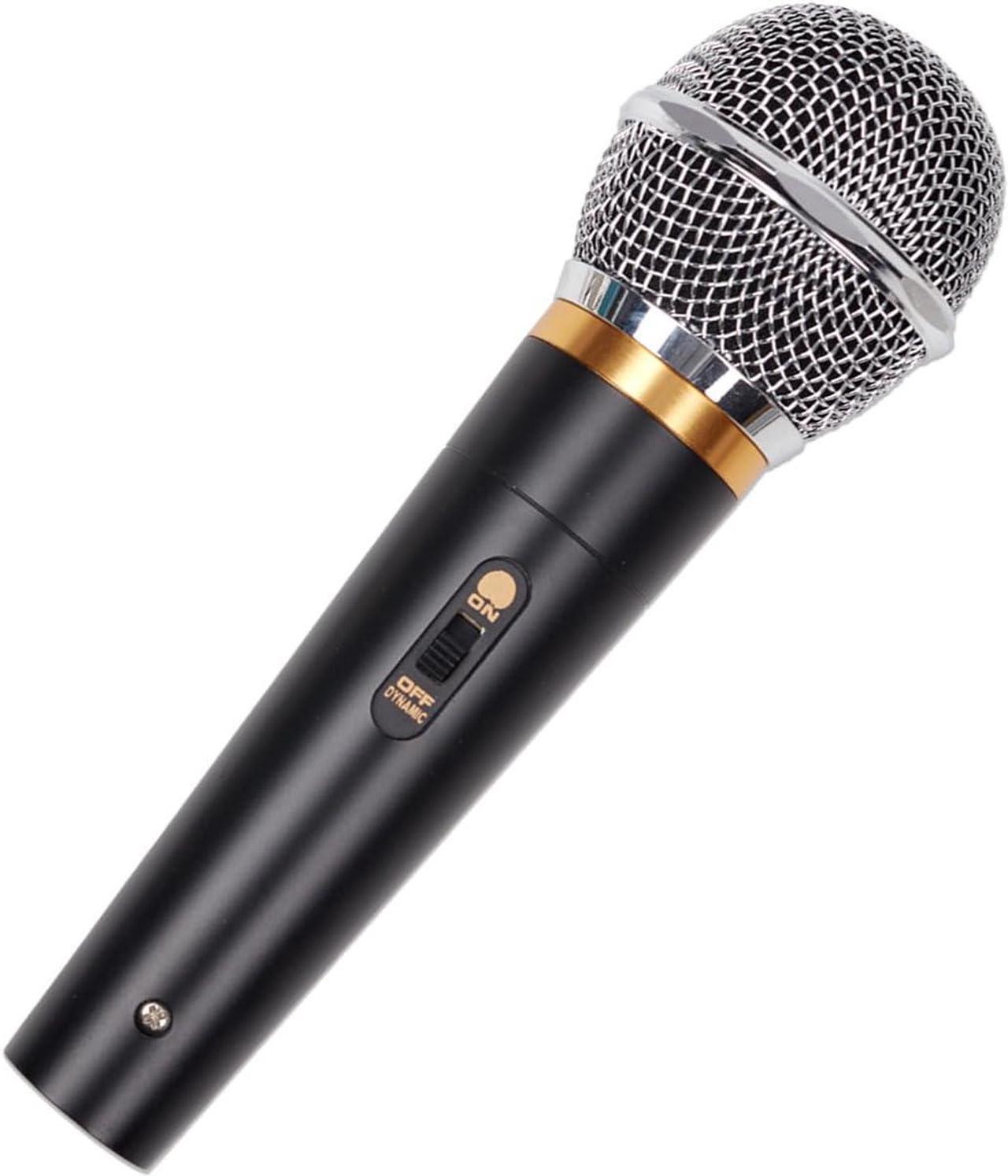 Dynamic Vocal Microphone for Karaoke Speaker,Wired Handheld Mic with On and Off Switch and 13ft Detachable Cable