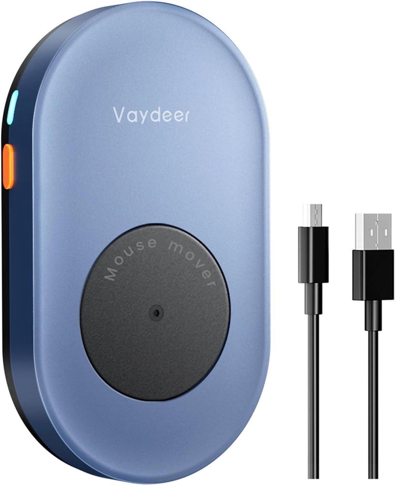 Vaydeer Undetectable Mouse Jiggler, Mouse Mover Device with ON/Off Switch, Driver-Free Mouse Movement Simulation for Computer Awakening, Gift Ideal for Men/Women