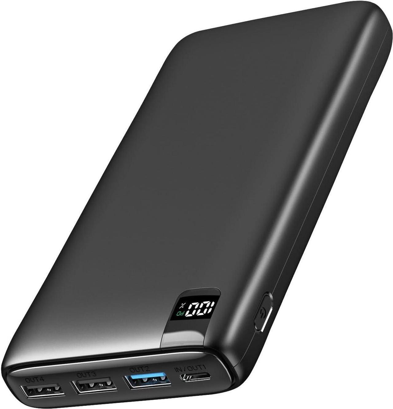 A ADDTOP Power Bank 26800mAh Portable Charger, 22.5W Fast Charging Battery Pack PD 3.0 USB C Input & Output with LED Display 4 Outputs for iPhone, Samsung, Tablet and More