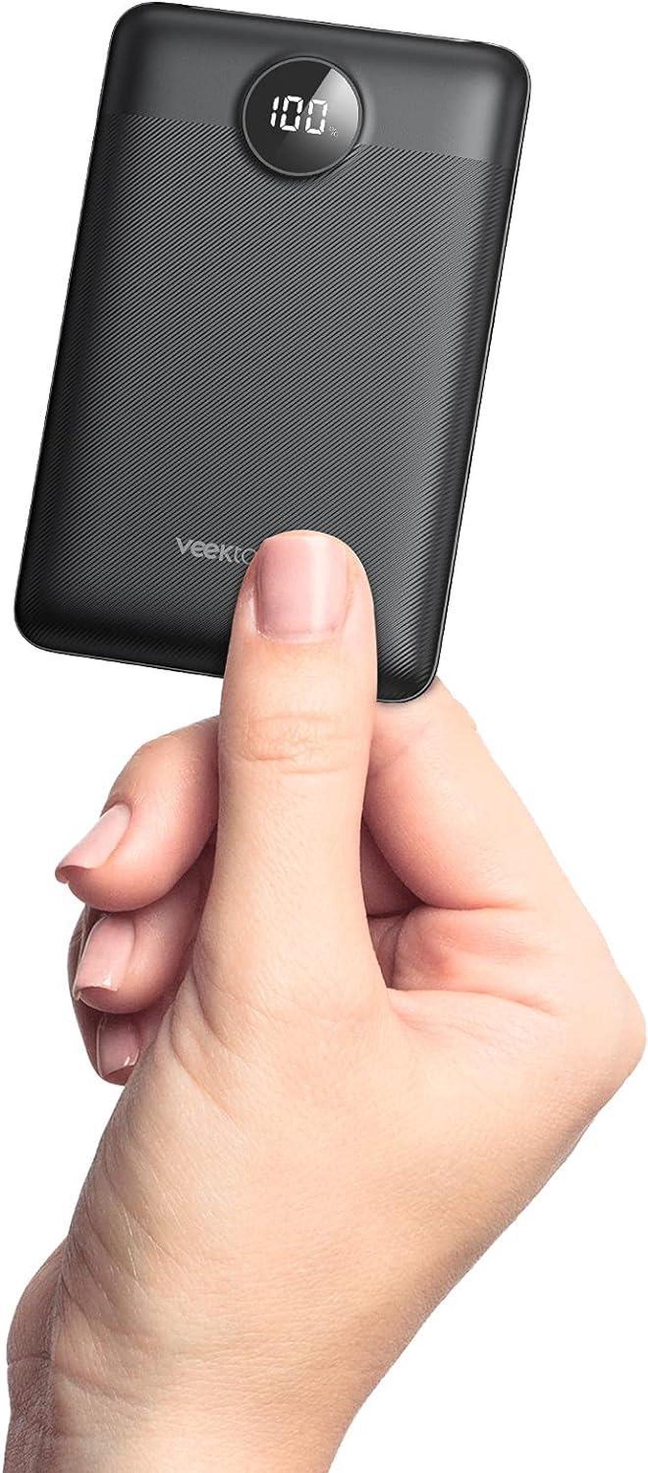 VEEKTOMX Mini Power Bank 10000mAh, 22.5W Fast Charging Small Portable Charger with PD 3.0 & QC 3.0,USB C Slim Compact Battery Bank, Dual Output Competible with iPhone, Samsung,Travel Must Haves