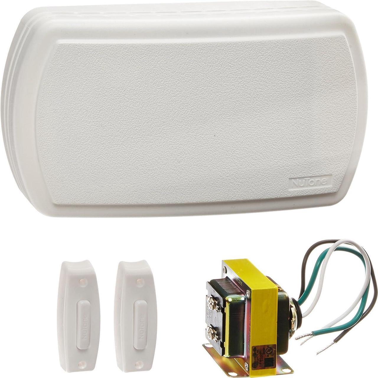 Broan-NuTone BK125LWH Builder Kit Doorbell with Two Lighted Pushbuttons