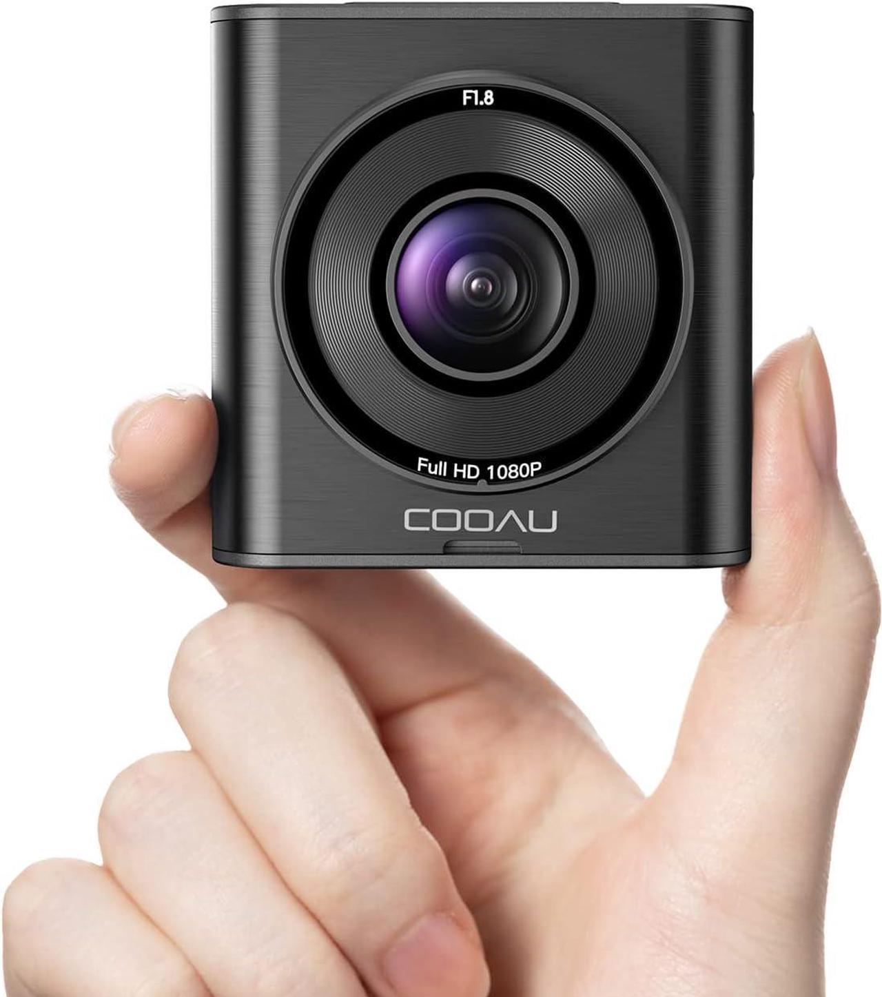 COOAU Mini Dash Cam Front: 1080P Dash Camera for Cars with 2" IPS Screen - Dashcam Wide Angle WDR | Loop Recording G-Sensor | 24H Parking Mode Night Vision