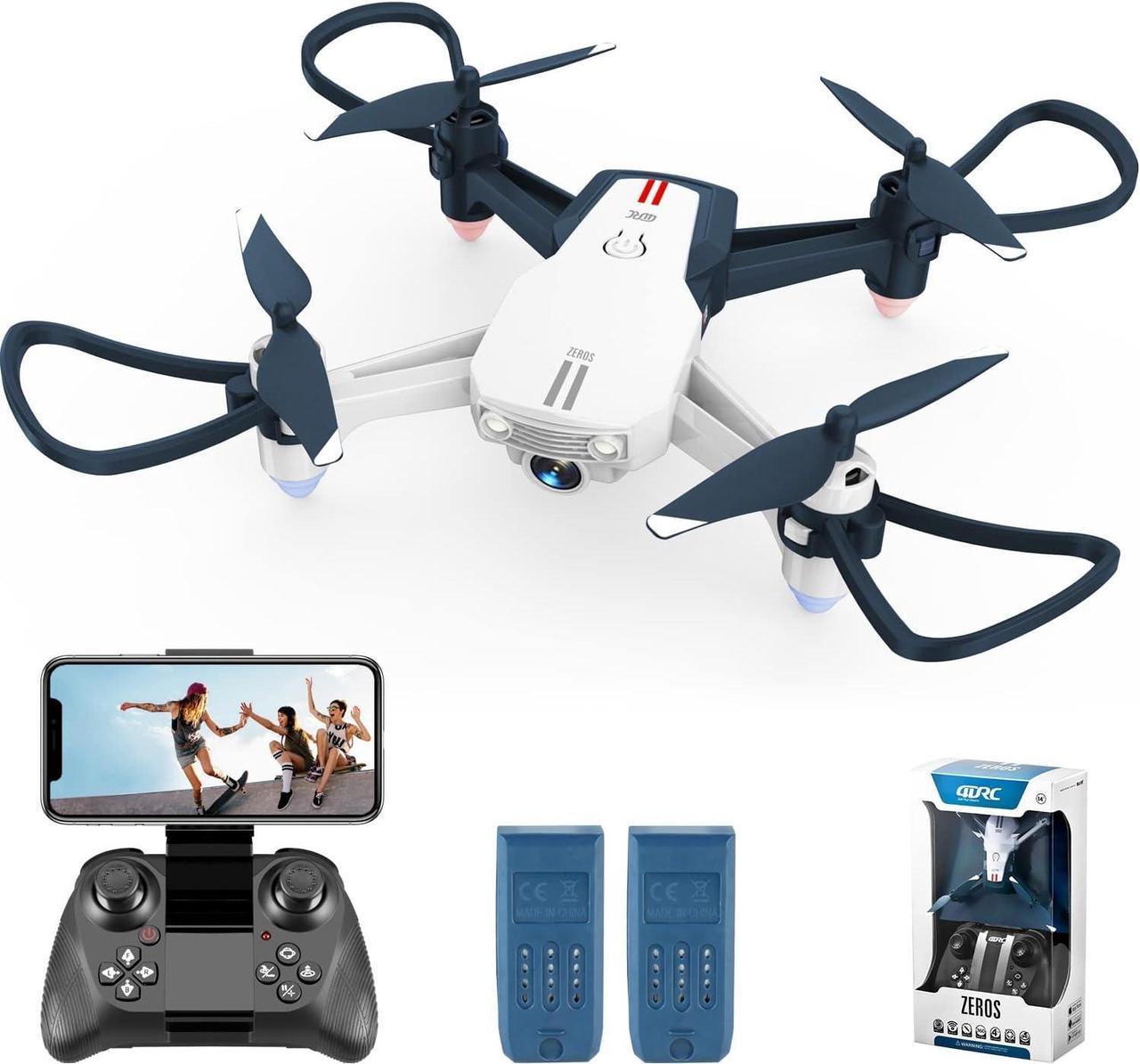 4DRC V5 Mini Drone with 720P Camera for Kids,RC Helicopter with Altitude Hold and Headless Mode,Quadcopter with Neno Lights,Propeller Full Protect and 3PCS Batteries,Kids Toys for Boys Girls