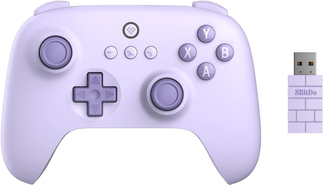 8Bitdo Ultimate C 2.4g Wireless Controller for Windows PC, Android, Steam Deck & Raspberry Pi (Lilac Purple)